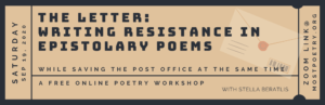 image for Sep 19 poetry workshop