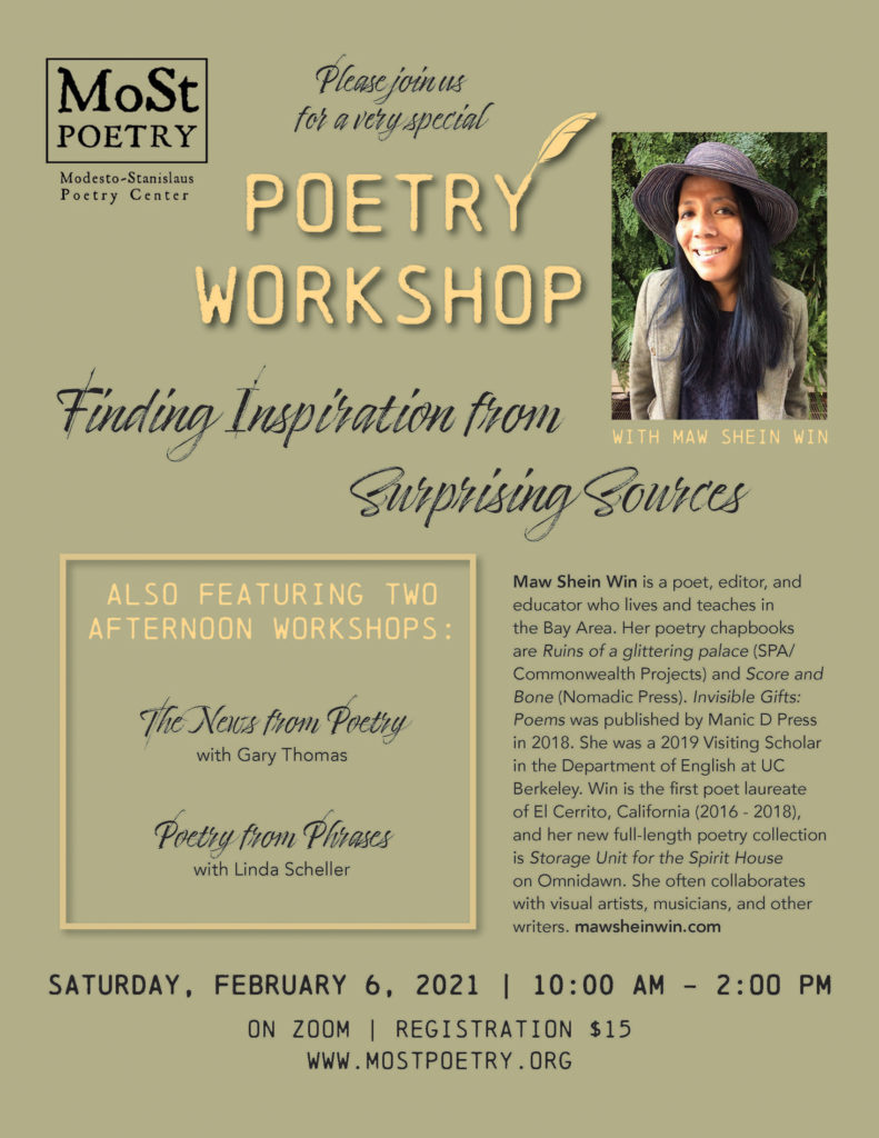 February 2021 Poetry Workshop Flier Graphic