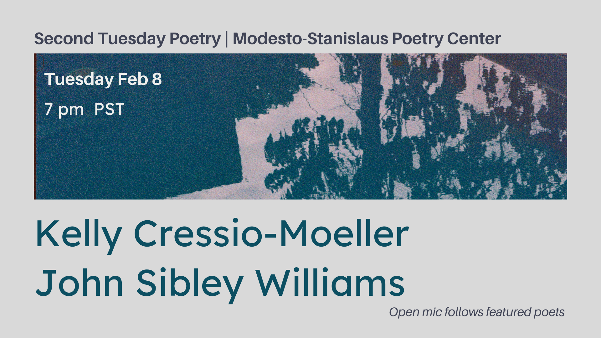 Kelly Cressio Moeller and John Sibley Williams Feb 8 2022