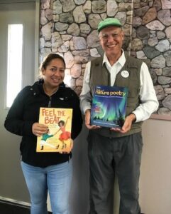 Salida Elementary School receives donation of poetry books from Sal Salerno of Modesto-Stanislaus Poetry Center & Modesto's poet laureate