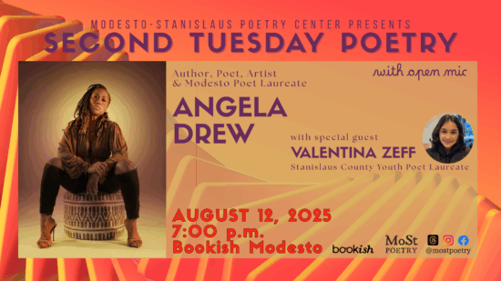Second Tuesday Poetry August 12 banner