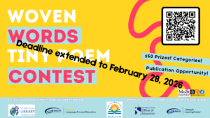 Woven Words Teen poetry contest deadline extended to Feb. 28